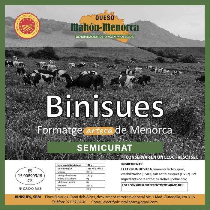 Queso artesano D.O. Maó-Menorca